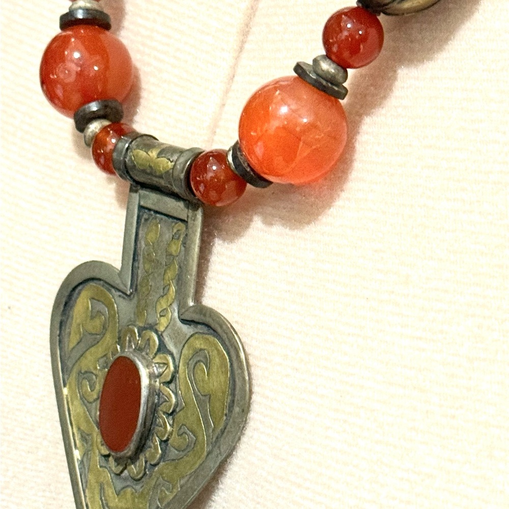 RARE FIND Exquisite Turkmen Antique Pendant Necklace